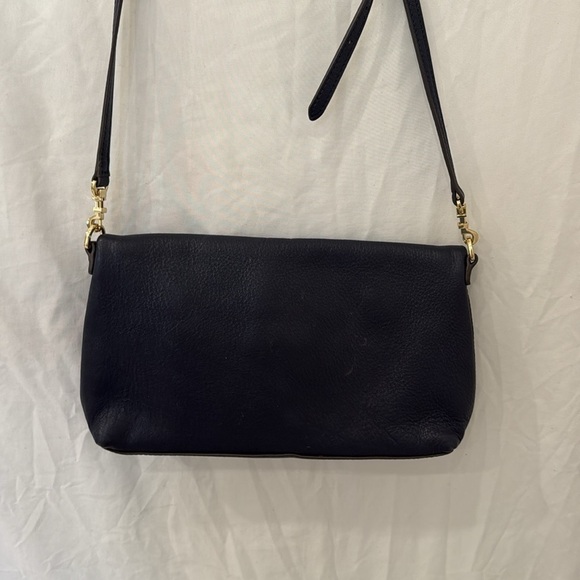Tory Burch Navy blue leather Fold Over Cross Body bag - Picture 9 of 9